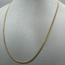14 K Altın Görünümlü Xuping Ince Italyan Zincir 55 cm