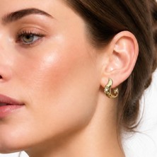 14 K Altın Görünümlü Xuping Kıvrım Küpe