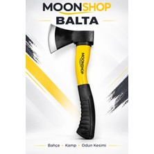 Moonshop Fiber Saplı Balta Nacak Kamp Odun Kesme - Kırma Budama Kemik Kesme Bölme