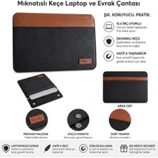 Eseno Select 15.6 Inç Mıknatıslı Keçe Laptop ve Evrak Çantası, Notebook Bilgisayar ve Dosya Taşıma Çan