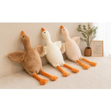 Odea Tr Pelüş Kaz,oyuncak, Yastık,hamile Yastığı, Beyaz Kuğu Doldurulmuş Hayvan, Komik Ördek Peluş Bebek, Sevimli Kaz Peluş Oyuncak Doldurulmuş Hayvanlar Çocuklar Için Oyuncak Hediyeleri (No:4 Krem)
