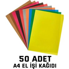 Odea Tr Elişi Kağıdı, Karışık Renk A4,50 Adet