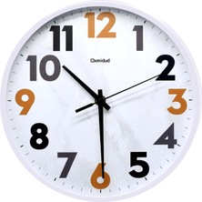 Odea Tr Duvar Saati, 10'' Okunması Kolay Sessiz Tik Takmayan Modern Duvar Saatleri, Yatak Odası, Oturma Odası, Mutfak, Ofis, Okul Ev Dekoru, Noel Doğum Günü Hediyeleri (Beyaz)