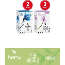 Odea Tr Bitki Çayı Rahatlama Paketi (Sleep Tea, No Stress Tea), 4'lü