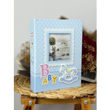 Odea Tr Rabsev 10X15CM 200 Fotoğraf Kapasiteli Lüks Çerçeveli Bebek Fotoğraf Albümü PP46200-2-M