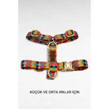 Odea Tr Köpek Gövde Tasması- H Tipi Tasma- Küçük Irk Köpek Tasması, Orta Irk Köpek Tasması Desen 6-S