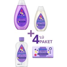 Odea Tr Bedtime Bebek Şampuanı 500 Ml, Losyon 300 Ml, Yağ 300 Ml, Sabun 90 Gr, 4'lü Set
