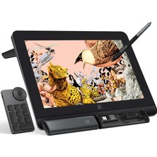 Odea Tr Xppen Sanatçı Pro 16 (Gen 2) 16 Inç Qhd Ekranlı Grafik Tablet, Mini Doğrudan Klavye Kısayolu ile Monitörlü Dijital Çizim Tableti, Standlı Tamamen Lamine Edilmiş, Akıllı X3 Pro Chip