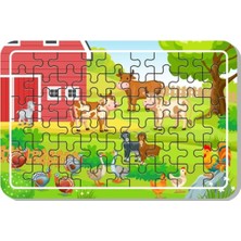 Odea Tr Baskı Atölyesi Sevimli Hayvanlar A4 54 Parça Ahşap Puzzle Pzl 1031
