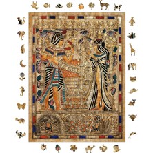Odea Tr Ahşap Puzzle Yetişkin - Antik Mısır - 450 Parça, 29 x 39 cm - Yapıştırıcı Folyo Dahil - Benzersiz Şekilli Parçalar & Özel Figürler - R1-19