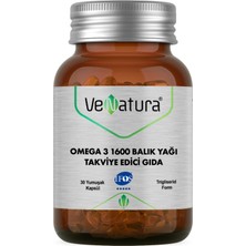Venatura Omega 3 1600 Balık Yağı 30 Kapsül