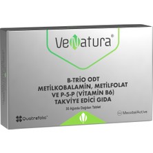 Venatura B-Trio Odt Metilkobalamin, Metilfolat ve P-5-P (Vitamin B6) 30 Tablet Takviye Edici Gıda