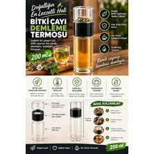 Odea Tr Bitki Çayı Demleme Termosu 200 ml Cam Gövde