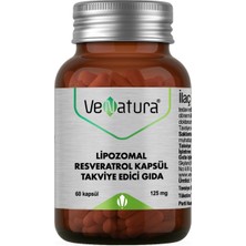 Venatura Lipozomal Resveratrol 60 Kapsül 125 mg Takviye Edici Gıda Türkiye Menşeli