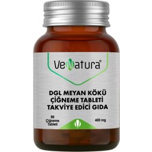 Venatura Dgl Meyan Kökü 90 Çiğneme Tablet Takviye Edici Gıda 400 mg İçerik Bilgisi
