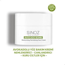 Sinoz Avokado Bomb Yüz Bakım Kremi - Kuru Ciltler İçin Nemlendirici ve Canlandırıcı 50 ml