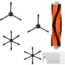 Odea Ozemtek Mi Vacuum Mop Pro 2+ 3d-Mi Vacuum Mop 1c,2c,vacuum Mop 2 Ultra,dreama F9 ile Uyumlu 6 Kollu Yan Fırçalı Yedek Fırça Aksesuar Seti-6 Parça