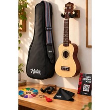 Midex UKX-901NT Naturel Soprano Ukulele (Askı Çanta Pena)