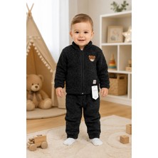Candar Peluş Kumaş Fermuarlı Bebek Takımı – 6-24 Ay