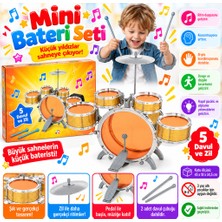 Aydogan's 1080080 Davul Set - Jazz Drum / 5 Adet Davul, Zil ve Tabure / +3 Yaş
