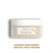 Sinoz Body Scrub Besleyici Arındırıcı Nemlendirici Vanilyalı Vücut Peelingi 300 gr