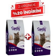Spelly Yetişkin Kedi Maması Biftekli 1,2 kg x 2 Adet - Toplam 2,4 kg