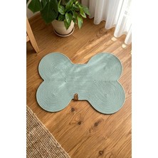 Reyo Pet El Yapımı Kemik Kedi ve Köpek Mama Matı, Kedi Tırmalama Matı, %100 Pamuk Ipli - Çağla Yeşili