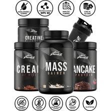 Peak 2 Hacim 7: Mass Gainer 3 Kg Vanılya + Cream Of Rice 1 Kg Çikolatalı + Protein Pancake 750 Gr Çikolata Aromalı+ Kreatin Monohidrat 300 Gr Aromasız + Shaker