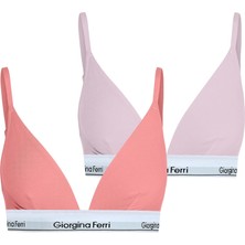 Happy Trend 2'li Kutu Bayan Elastik Bantlı Günlük Kullanıma Uygun Üçgen Bralet Isabelle