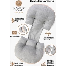 Happy Trend Cırtlı Ayarlanabilir Bel Karın Destek Yastığı Yıkanabilir Kılıflı Bebek Uyku Minderi