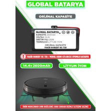 Global Batarya Fakir Robert Rs 730 Uyumlu Batarya 14.4V 2600MAH Li-Ion Pil (Orijinal Kapasite)