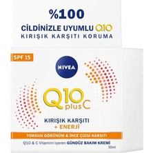 Happy Trend Q10 Plus C Kırışıklık Karşıtı Spf 15 Gündüz Bakım Kremi Enerji (50 Ml)