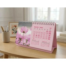 Gıpta 2027 Yılı  (9X17) cm Spralli Bristol Masa Takvimi Model 1