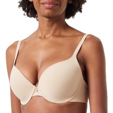 Happy Trend Kadın Blossom Balenli Push-Up Sütyen Kahverengi 75A