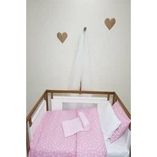 Happy Trend 60X120 Lastikli Ranforce Bebek Çarşaf Takımı-Pembe Yıldızlı (Pembe / 60 Cm)