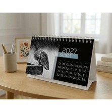 Gıpta 2027 Yılı  (9X17) cm Spralli Bristol Masa Takvimi Model 5