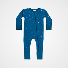 Happy Trend Uyku Tulumu 1.5 Tog Dino, Ayaklı ve Çift Yönlü Fermuarlı, 6-12 Ay, Mavi