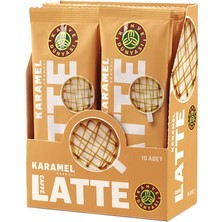 Happy Trend Dunyası Dünyası Özel Seri Sıcak Karamel Aromalı Caffe Latte, 10'lu