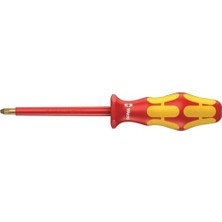 Happy Trend 05006164001 Kraftform Plus Vde 165I Pozidriv Yalıtımlı Tornavida, Pz 2 Başlı, 10 cm Bıçak Uzunluğu