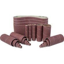 Happy Trend 6524SP240 240-GRIT Kombinasyon Kemer ve Kol Zımpara Seti, 24'lü Paket