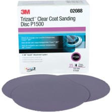 Happy Trend 15,24 cm P1500 Grit Şeffaf Kaplama Zımpara Diski