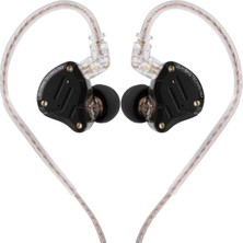 Kz ZS10 Pro Kulak Içi Hibrit Kulaklık (Türkiye Resmi Distribütöründen - 2 Yıl Garanti) Stone Black-Mikrofonsuz