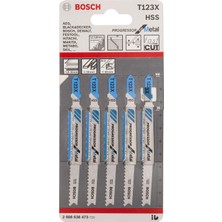 Happy Trend Bosch T 123 x Dekupaj Testere Bıçağı Metal-Kademeli Artan Dişli