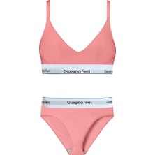 Happy Trend 2'li Set Kadın Günlük Kullanıma Uygun Spor Sütyen+ Slip Külot Sara