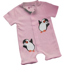 Happy Trend Pamuk Kısa Kollu Bebek Tulum – Çıtçıtlı, Desenli, Yazlık, Kız & Erkek Bebek (0-36 Ay)