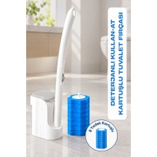 Beyzana Cleanclick Duvara Monte Deterjanlı Kullan-At Sünger Başlıklı Tuvalet Fırçası 8 Yedek Kartuşlu