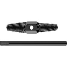 Happy Trend Home Ters Dişli Kılavuz Boru Sökme Aparatı – 1/2" ve 3/4" Hasarlı, Paslı Boru & Kırık Vida Çıkarıcı Spiral Seti, Metal Geri Sarma Anahtarı, Iç Diş Temizleme ve Kılavuz Düzeltme Aleti