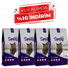 Spelly Yetişkin Kedi Maması Balıklı 1,2 kg x 4 Adet  4,8 kg