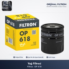 Filtron OP618 Yağ Filtresi - Toyota Auris Corolla 1.4L 1NDTV NDE120 NDE150 02-09 / Yaris 1.4L