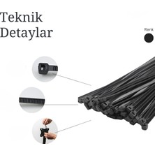 Happy Trend Bağı Seti,plastik Cırt Kelepçe, Amerikan Kelepçesi, Cırt Elektrik Kablo Bağı,kendinden Kilitlemeli Dayanıklı Naylon Kelepçe, Ev, Ofis ve Endüstriyel Düzenleme Için 100 Adet 2,5X100MM Siyah